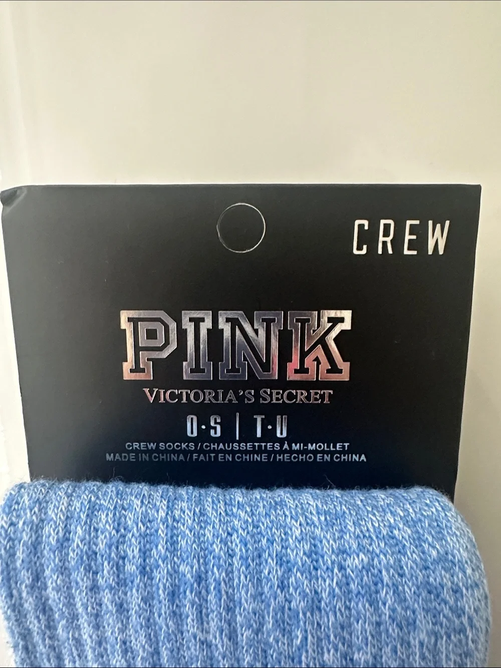Victoria’s Secret Pink 2-Pack NWT Crew Socks